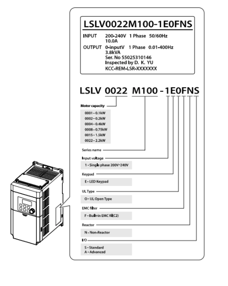اطلاعات پلاک اینورتر M100-20007-1